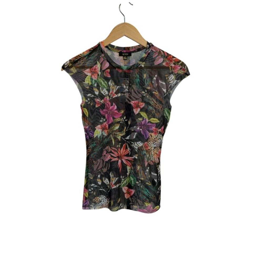 Afrm Women Nina Top Black S